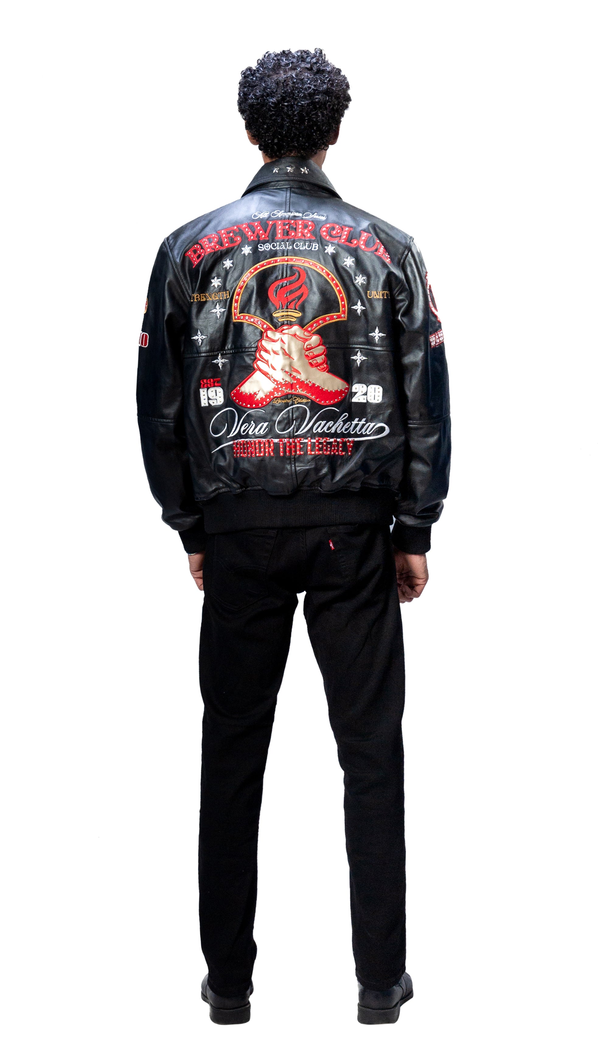 Vera Vachetta Brewes Classic Black Club Jacket