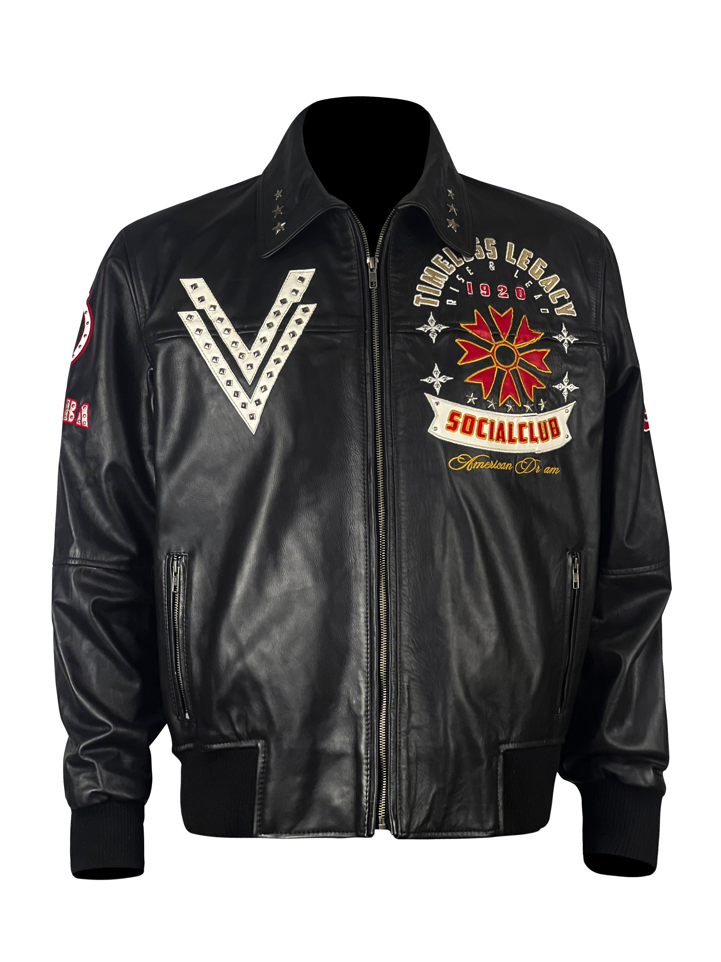 Vera Vachetta Brewes Classic Black Club Jacket
