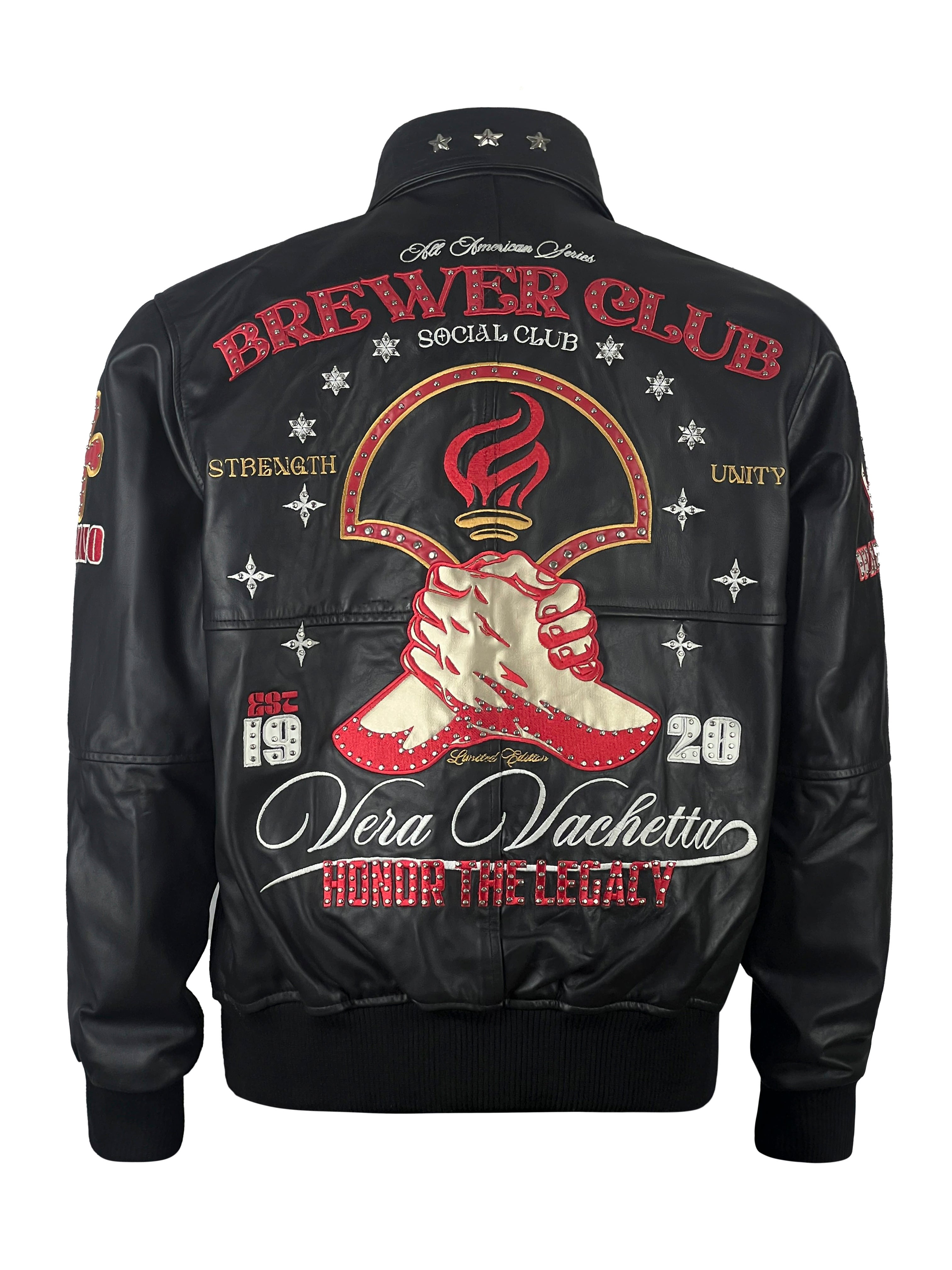 Vera Vachetta Brewes Classic Black Club Jacket